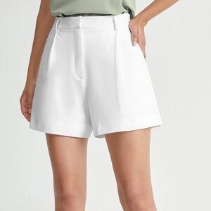 High Waisted Trouser Shorts